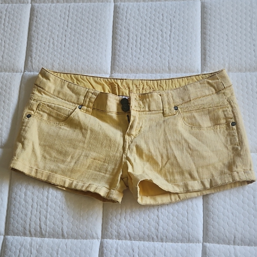 Sunny Yellow Jean Short Shorts for Women